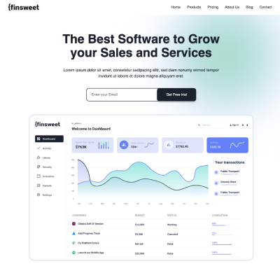 Finsweet website